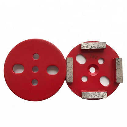 12PCS D100mm Universal 4 Inch Metal Bond Diamond Cup Wheel - Grinding Disc with 4 Segments, 10mm Thickness, Ideal for Floor Poli