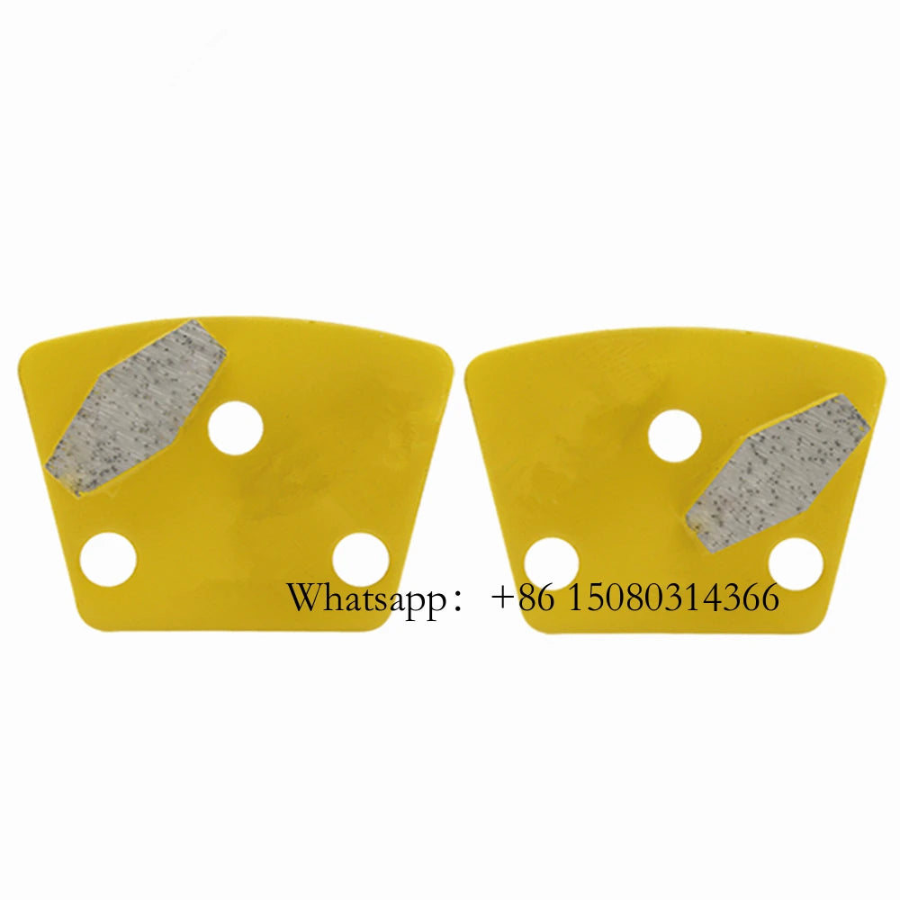 ASL  Single Hexagon Segment Floor Polishing Disc Metal Diamond Concrete Grinding Pad Trapezoid Shoes For 12PC