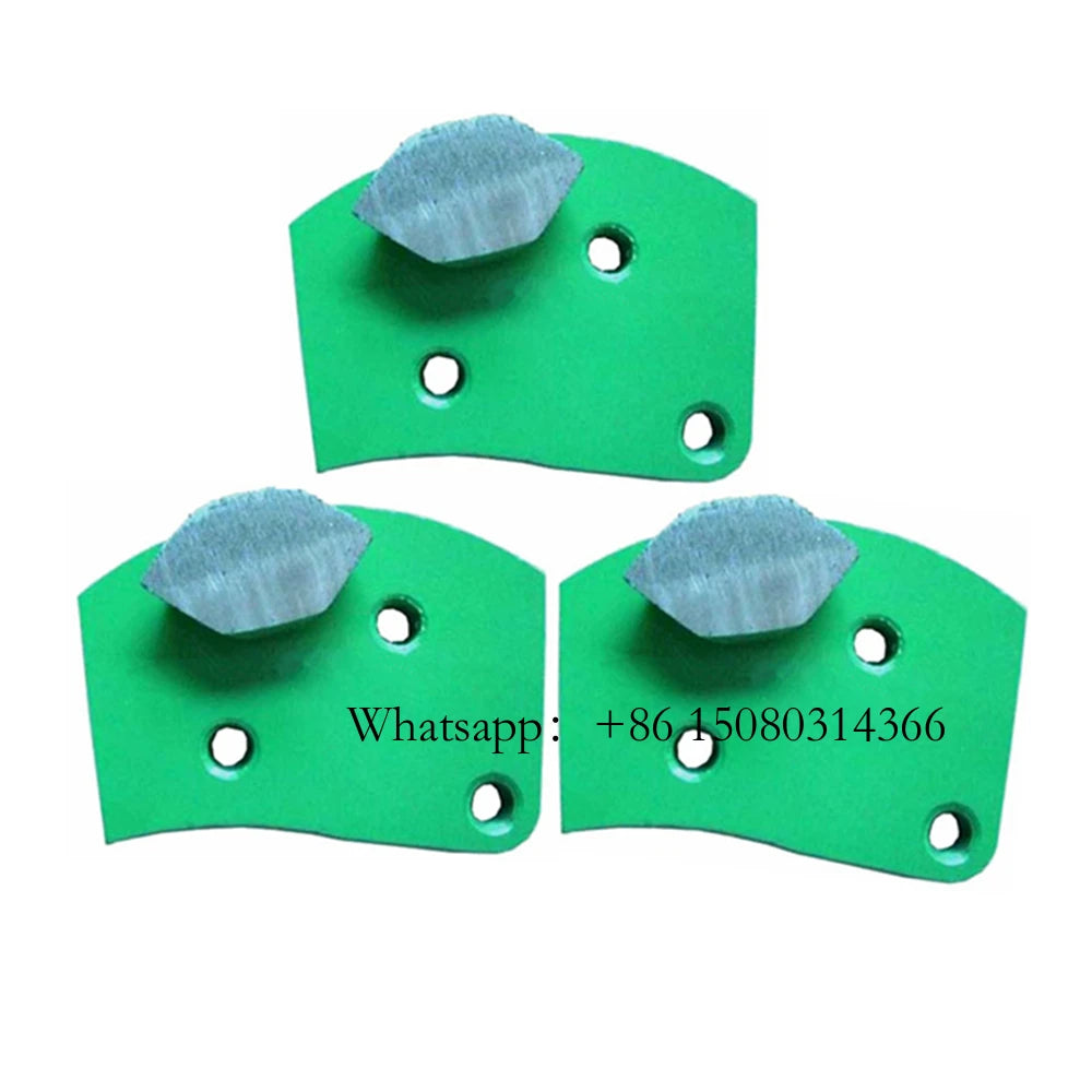 Single Floor Grinding Bar M6 Thread Holes Connection Hexagonal Segment Medium Bond Blades For ASL Grinder 12PCS