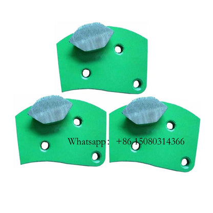 Single Floor Grinding Bar M6 Thread Holes Connection Hexagonal Segment Medium Bond Blades For ASL Grinder 12PCS
