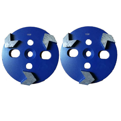 12PCS GD09 Hard Bond Arrow Segmented Diamond Grinding Disc - Coarse Grits Floor Wheel for Efficient Concrete and Terrazzo Renova