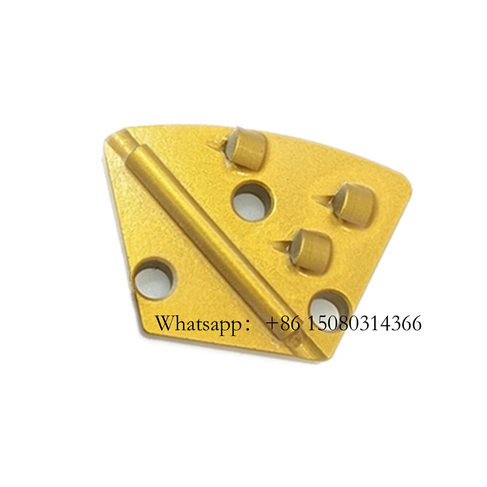 Concrete Wooden Floor Grinding Tools Cemented Carbide TCT Blades Quarter PCD Pads Counterclockwise Rotation 12PCS