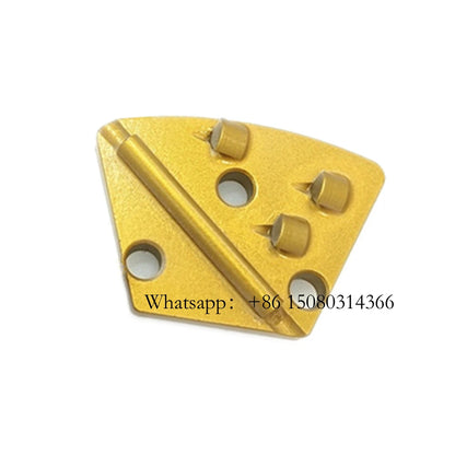 Concrete Wooden Floor Grinding Tools Cemented Carbide TCT Blades Quarter PCD Pads Counterclockwise Rotation 12PCS
