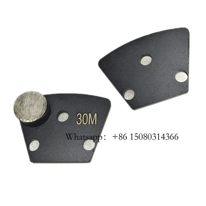 Trapezoid Concrete Abrasive Metal Wing Round Segment Blastrac Diamond Grinding Shoes For Cement Floor Polishing 12PCS