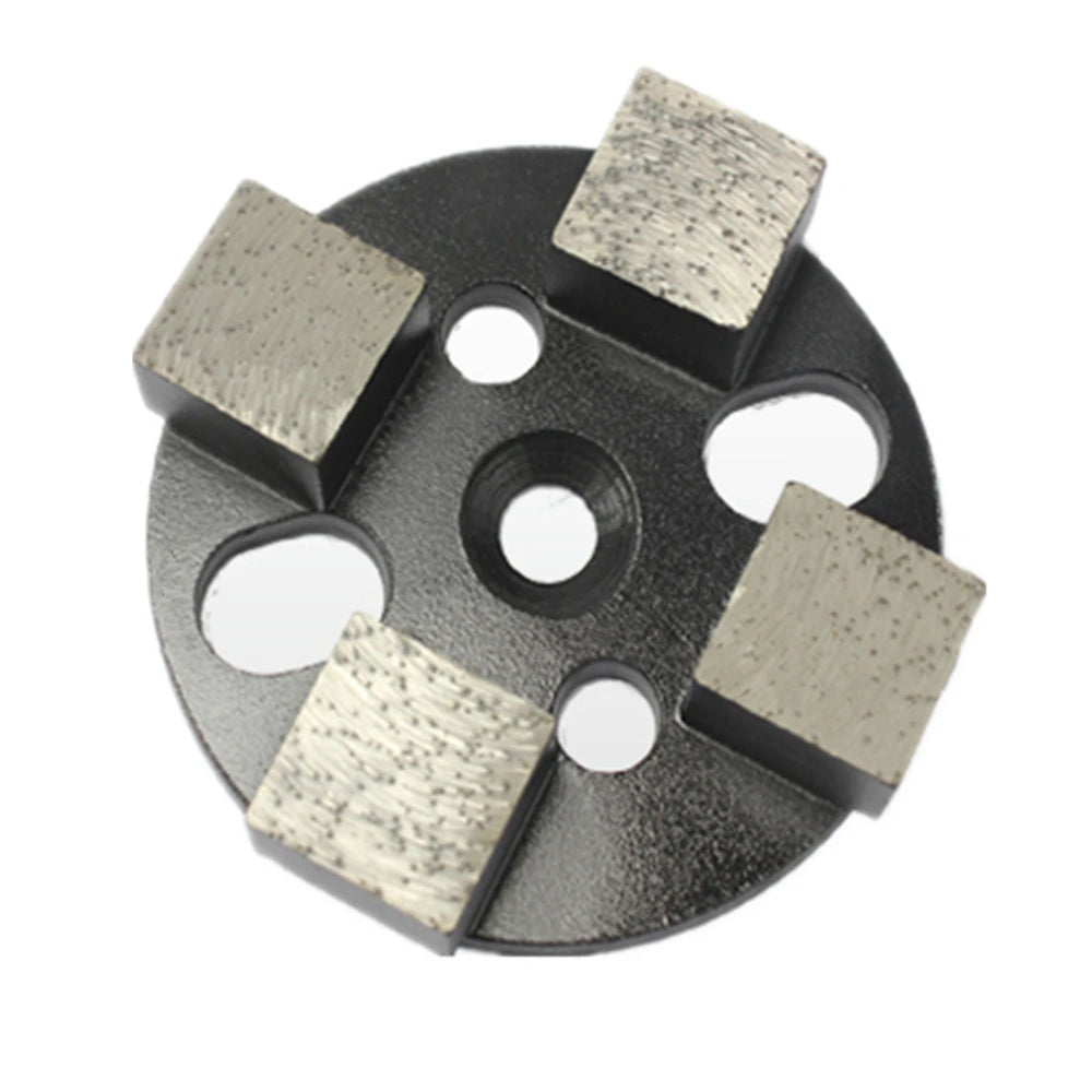 12PCS Diamond Cup Wheel with Four Square Segments for Metal Grinding and Concrete Polishing on Terrazzo Floors  4 Inch Metal Ab