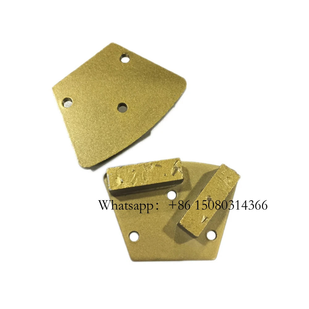 Trapezoid Metal Abrasive Tools PCD Diamond Grinding Pad Blastrac Split Block For Concrete Epoxy Coating Removal 12PCS