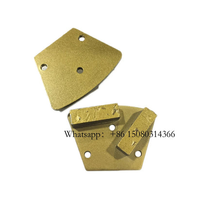 Trapezoid Metal Abrasive Tools PCD Diamond Grinding Pad Blastrac Split Block For Concrete Epoxy Coating Removal 12PCS