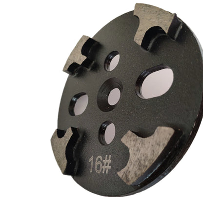 GB Universal Floor Metal Polishing Disc Magnetic Quick Change Concrete Grinding Plate with Four T Shape Segments 9PCS