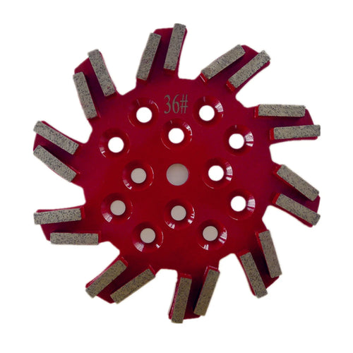 10-Inch Metal Bond Diamond Grinding Disc with 20 Rectangle Segments for Concrete and Terrazzo Floor - Pack of 3