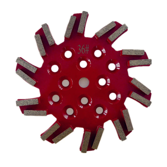 10-Inch Metal Bond Diamond Grinding Disc with 20 Rectangle Segments for Concrete and Terrazzo Floor - Pack of 3