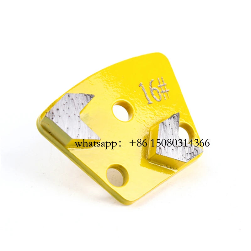 Metal Diamond Grinding Shoes with Arrow Segments for Concrete and Terrazzo Floor - 12PCS Blastrac ASL Pads