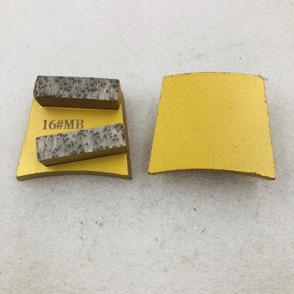 [Arc Base] 9pcs Fast Change Diamond Curved Concrete Grinding Polishing Cutting Block Pad Disc for Lavina Terrco Floor Grinder