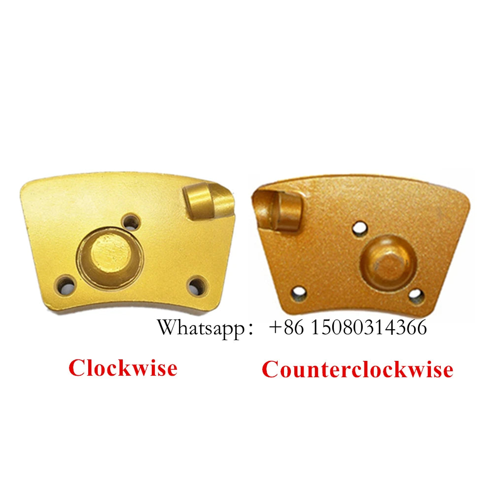Top Quality One Full PCD Tipped Diamond Grinding Shoes Blastrac M6 Screw Holes Blank Clockwise Pads 12PCS