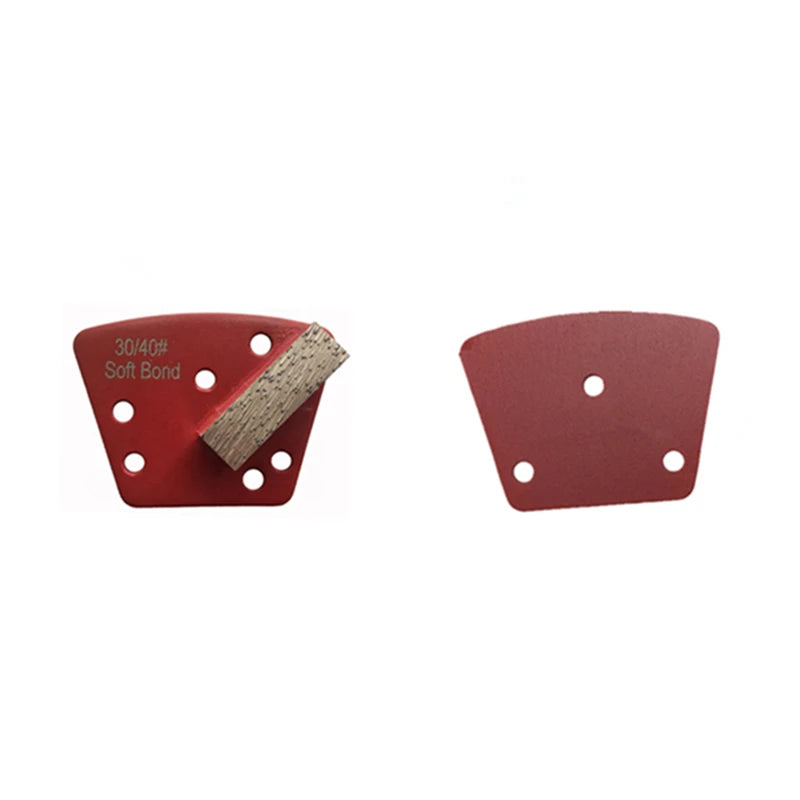 12PCS ASL Trapezoid Shape Diamond Grinding Shoes with Single Bar Segment for Concrete and Terrazzo Floor Blastrac