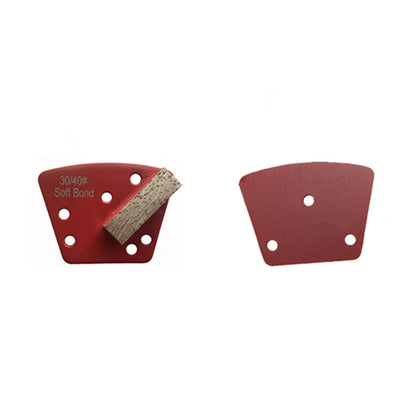 12PCS ASL Trapezoid Shape Diamond Grinding Shoes with Single Bar Segment for Concrete and Terrazzo Floor Blastrac