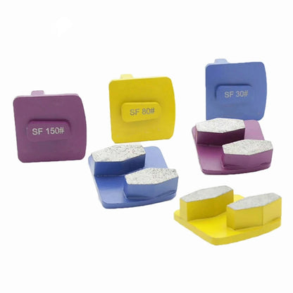 Husqvarna/Scanmaskin Diamond Grinding Shoes  Diamond Grinding Block with Grit 6 for Rough Metal Floors  Concrete Abrasive Tools 9PCS