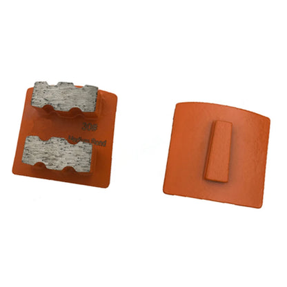 Husqvarna / Scanmaskin  Redi Lock Diamond Grinding Pads Redi Lock Grinding Winds Medium Bond and Double E Shape Segments - 9 PCS for Quick Concrete Polishing with  Grinder.