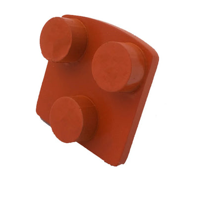 Husqvarna Redi Lock Diamond Grinding Pads Redi Lock Diamond Grinding Plates Three Round Segments Metal Floor Grindng Block For Aztec  Diamatic Sase 12PCS