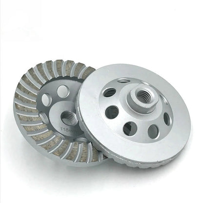 Achieve Professional Polishing Results 9PCS Diamond Grinding Disc  Stone and Concrete  DD 115mm Turbo Cup Wheel Metal