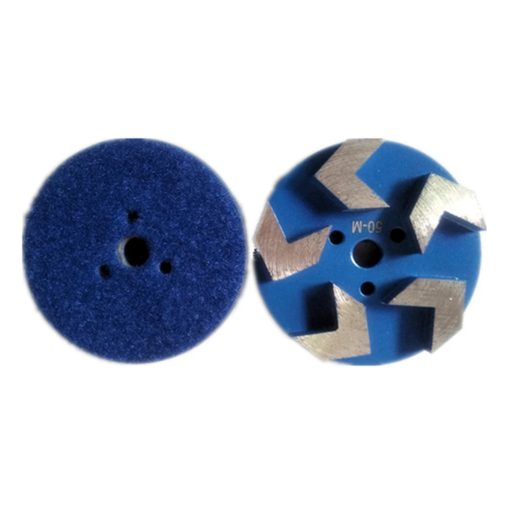 3 Inch D83mm Back Sticking Diamond Grinding Pads with Five Sharp Arrow Segments for Concrete Floor Polishing 9PCS