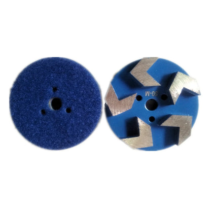 3 Inch D83mm Back Sticking Diamond Grinding Pads with Five Sharp Arrow Segments for Concrete Floor Polishing 9PCS