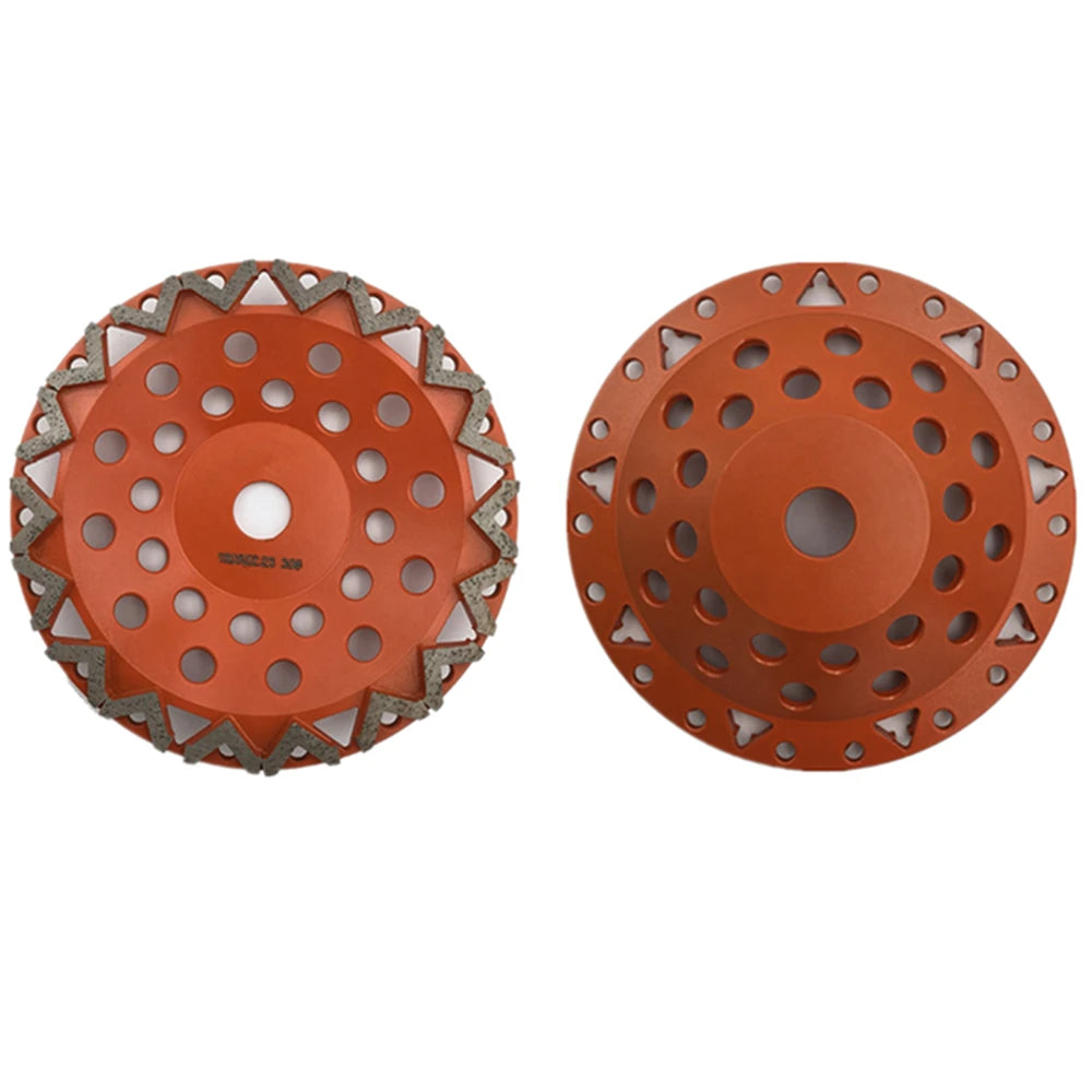 High Sharpness Diamond Arrow Segments Grinding Head for Concrete Plates Floor Disc, 7 Inch, with Metal Bonded Bars - 3PCS