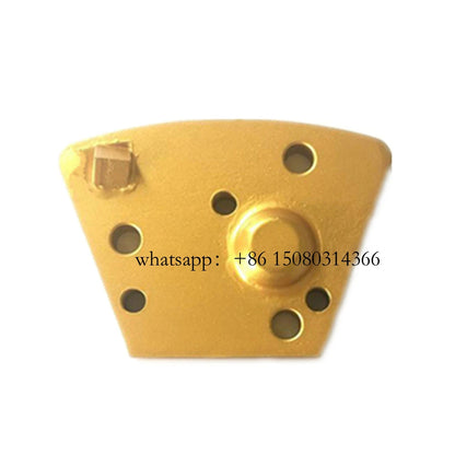 12PCS Blastrac Diamond Grinding Blocks with 1/4 PCD Round Segment and M6 Thread Holes for Concrete Floor Polishing