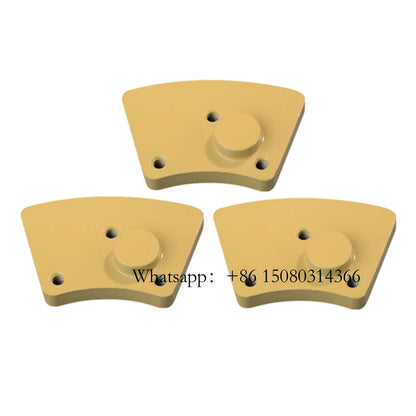 Three M6 Screw Connection ASL Diamond Grinding Shoes Concrete Floor Renovation Tools For Blastrac Grinder 9PCS