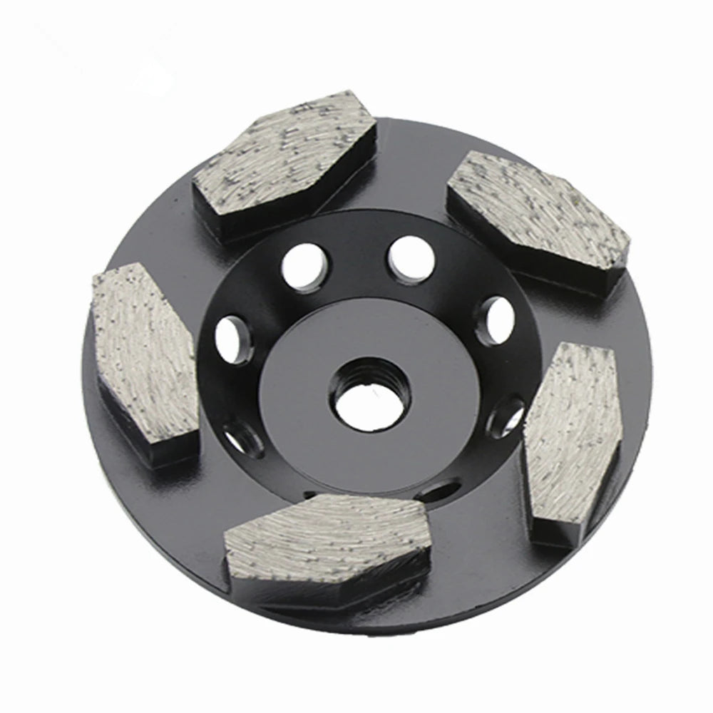 4" Diamond Grinding Disc for Angle Grinder with M14 Thread, Stone Cup Wheel for Concrete Floor Pads, 5/8"-11 Holes, 9PCS