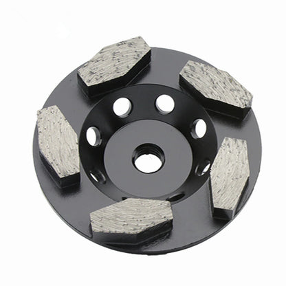 4" Diamond Grinding Disc for Angle Grinder with M14 Thread, Stone Cup Wheel for Concrete Floor Pads, 5/8"-11 Holes, 9PCS