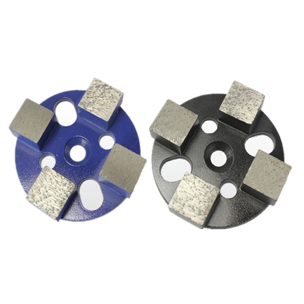 12PCS Diamond Cup Wheel with Four Square Segments for Metal Grinding and Concrete Polishing on Terrazzo Floors  4 Inch Metal Ab
