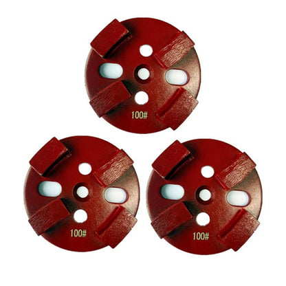12PCS Extreme Hard Bond Concrete Floor Grinding Disk4 Inch Rough Cup Wheel with 4 Metal Bonded Abrasiv for Heavy-Duty Grindinge