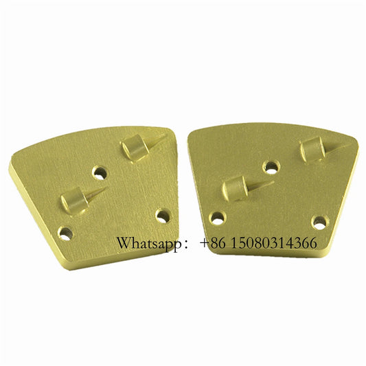 ASL Blastrac PCD Diamond Grinding Shoes ASL Trapezoid Polishing Pads With Two Quarter Epoxy Glue Coating Removing 12 PCS
