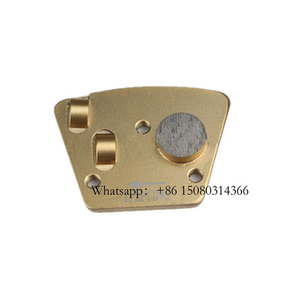Diamond Blastrac Screw Holes PCD Grinding Shoes Soft Metal Bond Router Disc For Hard Concrete Floor Paints Epoxy 12PCS