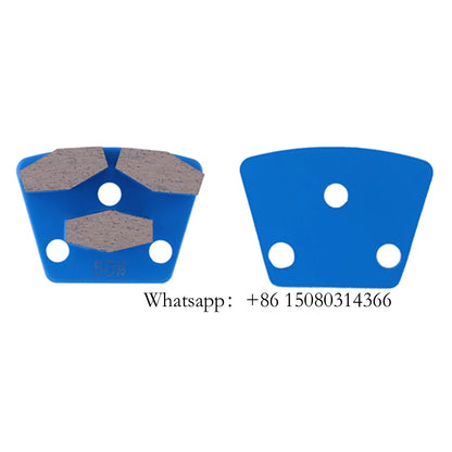 Blastrac Trapezoid Grinding Plates With Three Hexagonal Segments Diamond Tool For Concrete BLASTRAC Grinder 12PCS