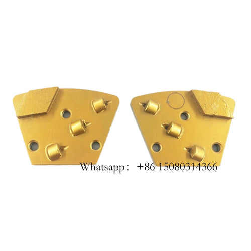 ASL  Blastrac Rhombus Segments Three Quarter PCD Grinding Shoes ASL Floor Polishing Plate Removing Mastic Thicker Epoxy 12PCS