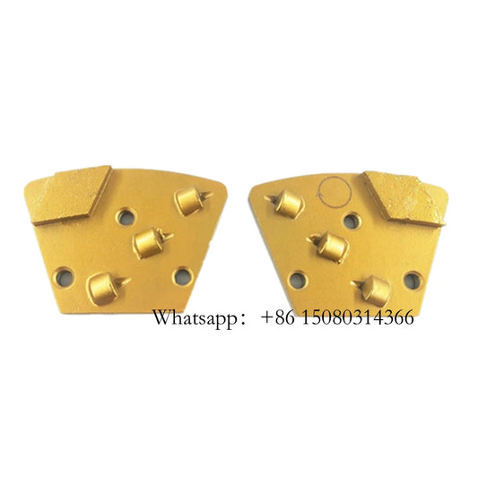 ASL  Blastrac Rhombus Segments Three Quarter PCD Grinding Shoes ASL Floor Polishing Plate Removing Mastic Thicker Epoxy 12PCS