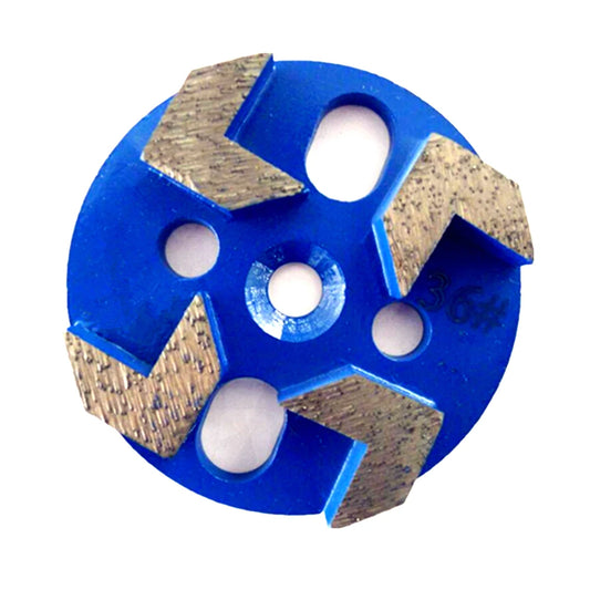 GB Concrete Grinding Tools 3 Inch Universal Diamond Grinding Disc with Four Arrow Segments for Concrete Terrazzo Floor