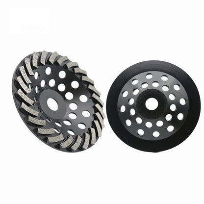 Diamond Turbo Grinding Wheel 7 Inch with 12/24 Metal Bars Concrete Disc D180mm Floor Polishing Pads - 3PCS