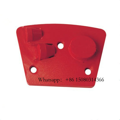 Counterclockwise Abrasive PCD Block Diamatic Blastrac Trapezoid Pads Two Dovetail Disc For Mastic Removal 12PCS
