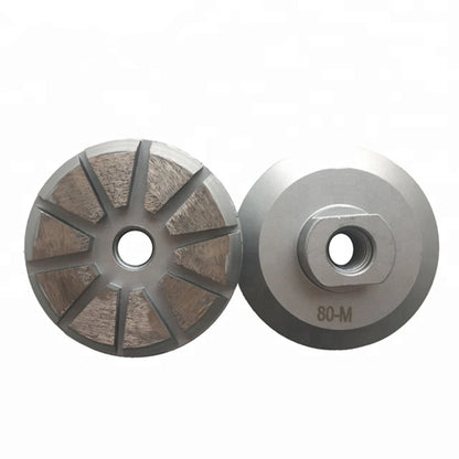 9PCS Diamond Grinding Disc Set  Stone Abrasive Disc Polishing Tool 4 Inch M14 Thread  Cutting Wheel For Granite Marble Concrete