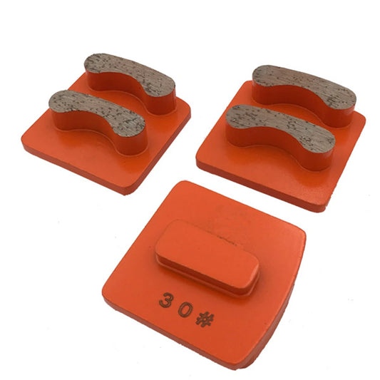 Husqvarna Diamond Grinding Shoes Concrete Block New Design Segments Metal Floor Pads Two Phone Teeth Polishing Disc For GBScanmakin Redi Lock 12PCS