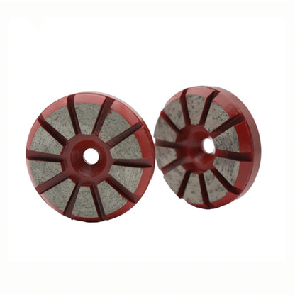 10Pcs  Concrete Diamond Grinding Disc 3 Inch Single Post Floor Pads for Grinder Machine  10 Segmented Metal Bond