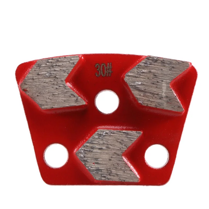 ABHU 30 Grit Metal Bond Scraper Trapezoid Diamond Floor Grinding Pad Disc For Removing Adhesives Spots Joints