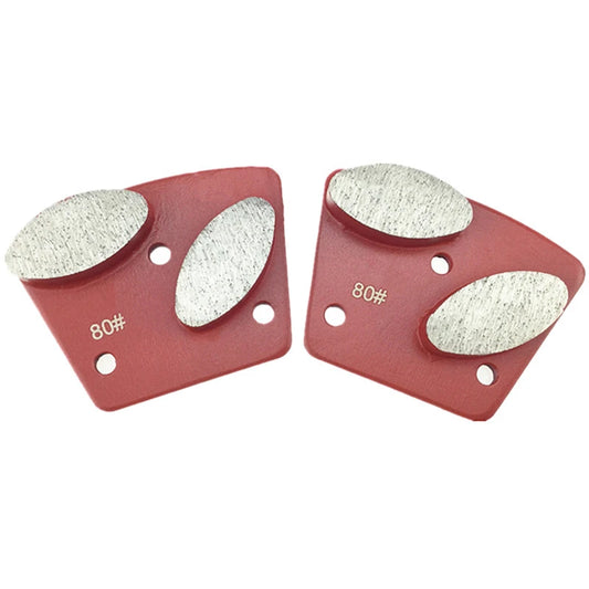Blastrac ASL Diamond Grinding Shoe with Oval-Shaped Segments for High-Performance Concrete Polishing - 12PCS
