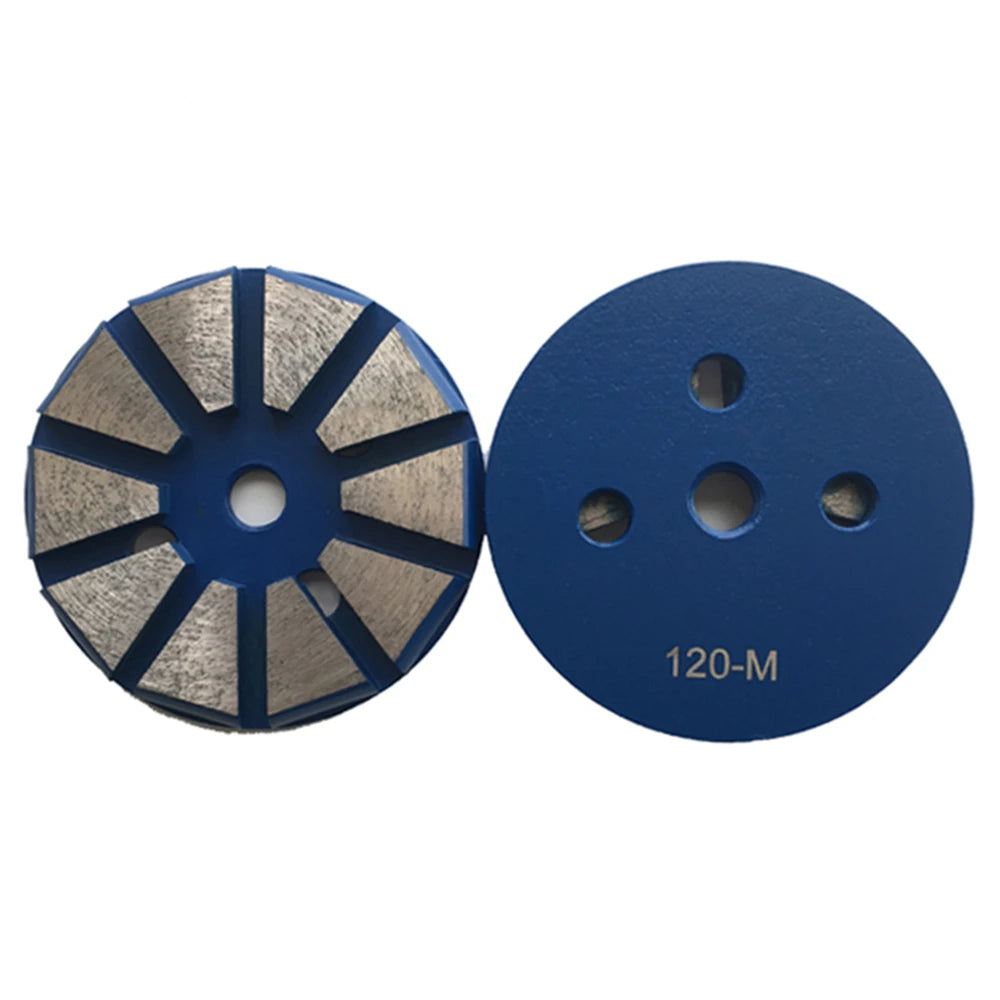 Efficient Grinding with Universal Metal Bond Diamond Disc for Concrete and Terrazzo Floors  3 inch Floor Pads Set of 9 PCS