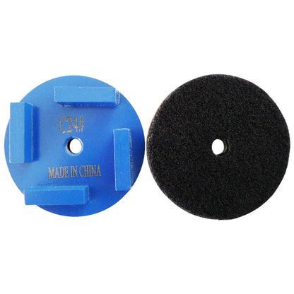 4 Inch Diamond Grinding Segments with  for Concrete Renovation - D100mm Abrasive Disc Floor Shoes - 9PCS