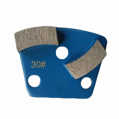 Metal Bond Diamond Grinding Shoes Blastrac ASL Pads With Two Segments Thread Holes For Concrete Floor Polishing 12PCS