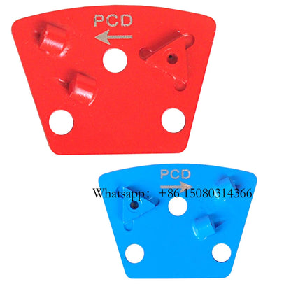 ASL Removal Glue Adhesive Concrete PCD Grinding Disc ASL Trapezoid Diamond Segments With Triangle Alloy Tipped 12PCS