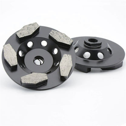 4" Diamond Grinding Disc for Angle Grinder with M14 Thread, Stone Cup Wheel for Concrete Floor Pads, 5/8"-11 Holes, 9PCS